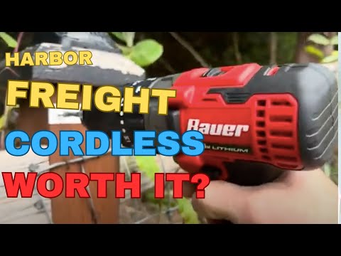 Harbor Freight BAUER 20V Hypermax Lithium 1/2 in. Drill/Driver Kit Product Review Demonstration