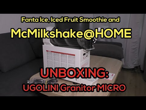 UNBOXING: UGOLINI FROZEN BEVERAGE DISPENSER MICRO. Ugolini Granitor MICRO 1 x 3 Liter