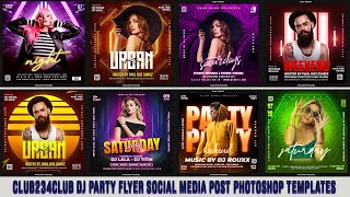 30+ Club Dj Party Flyer Social Media Post Photoshop Tutorial