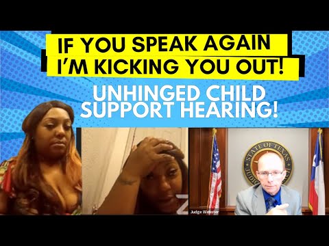 JUDGE Webster has had enough! Absolutely UNHINGED child support court case - real zoom court