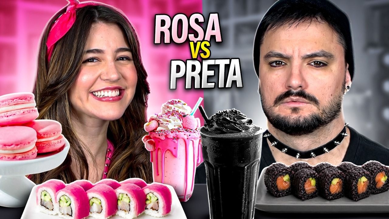 COMIDA ROSA vs. COMIDA PRETA com a Ju!