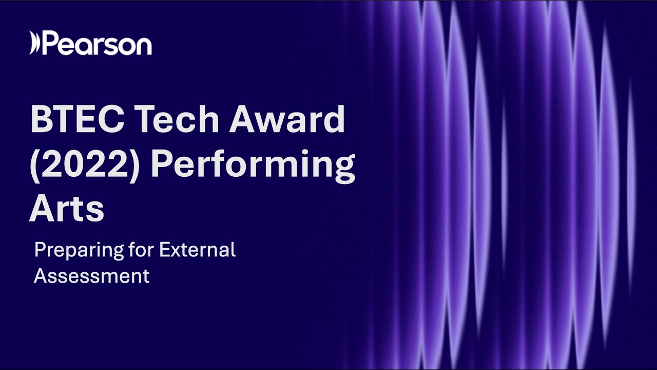 BTEC Tech Award (2022) Performing Arts- Preparing for External Assessment