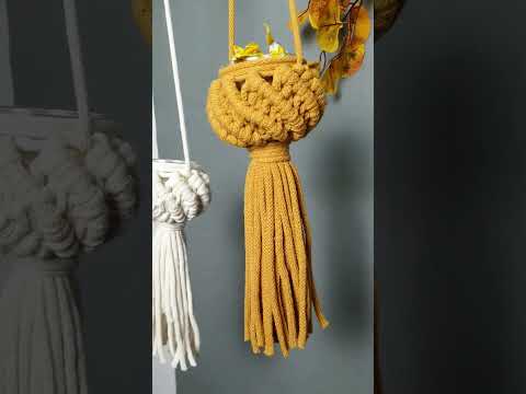 DIY Macrame Plant Hanger Easy NEW Diamond Design