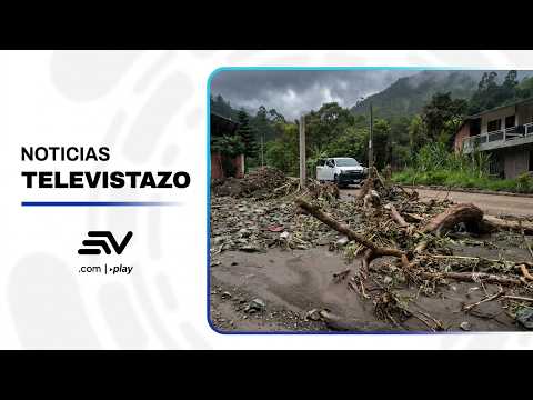 Deslizamientos por lluvias afectan viviendas y vías en Pallatanga | Televistazo | Ecuavisa
