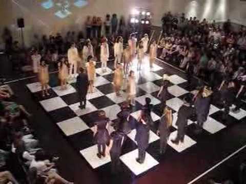 Untitled #15 Chess fashion show at the Denver Art Museum