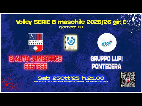 Volley [B] BI-AUTO JUMBOFFICE SESTESE - Gruppo Lupi Pontedera
