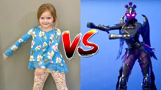 6 Year Old VS. Top 15 Viral Fortnite Dances (Original Fortnite Dances In Real Life)