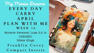 Plan With Me | Caramel Moterm Personal Luxe 2.0 | FC Compact Inserts | EDC #pwm #ringplanner