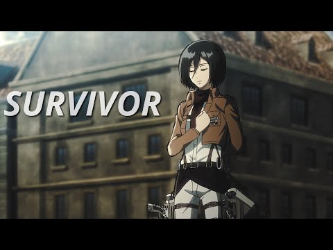 Shingeki no Kyojin - Mikasa Ackerman -  Survivor (AMV)