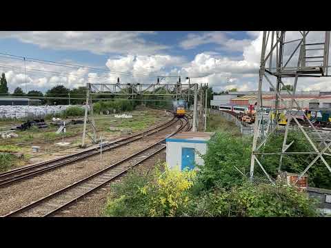DRS 57003 at Crewe North Junction smoking heavily 16-08-2023