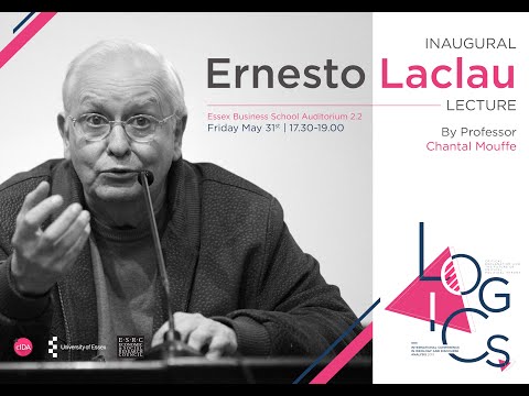 , title : 'Inaugural Ernesto Laclau Lecture by Chantal Mouffe'