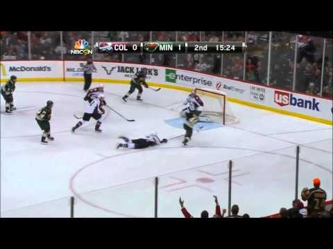 Great Puck Movement and Jared Spurgeon Scores - Avalanche @ Wild  10/09/2014