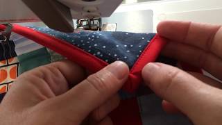 How to machine sew a binding on a quilt