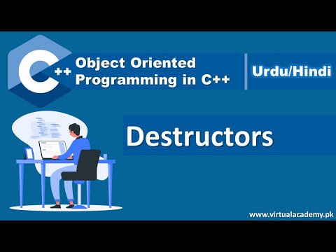 Destructors in C Object Oriented Programming in Urdu Hindi