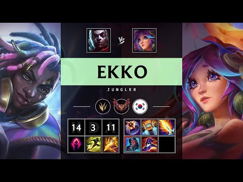 Ekko Jungle vs Lillia: Legendary - KR Grandmaster Patch 25.S1.1