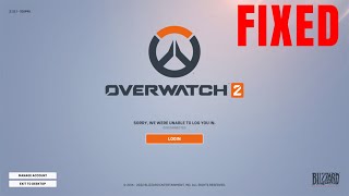 Fix "Sorry We are unable to log you" in Overwatch 2