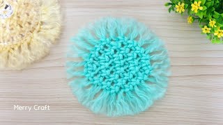 Easy Coaster Making with Woolen yarn - DIY Life Hacks - Amazing Craft Ideas with Wool - DIY Crafts