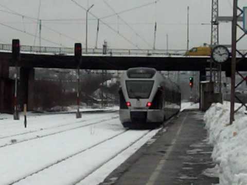 ABELLIO- FLIRT fährt aus Siegen Hauptbahnhof