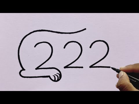 How To Draw A Dog With Number l Drawing Pictures l Easy Dog Drawing l Number Drawing l Drawing Ideas
