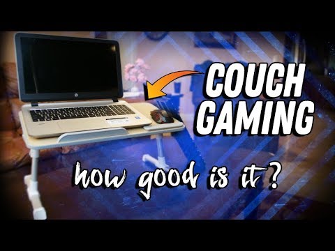 LAPTOP STAND? // Couch gaming // Review