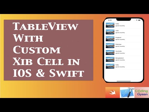 How use custom tableView Xib Cell in iOS ?