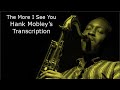 The More I See You-Hank Mobley's (Bb) Transcription. Transcribed by Carles Margarit