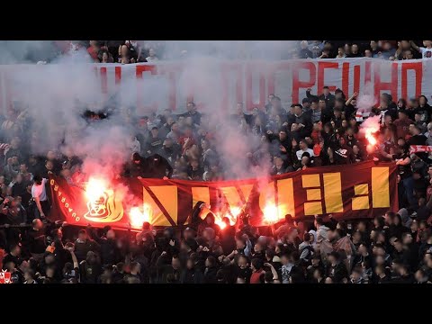 Delije burn Fedayn Roma flag (Crvena zvezda - Čukarički, 18.02.2023)