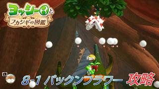 【ヨッシーとフカシギの図鑑】8-1 パックンフラワーの生息地 調査、フラワーコンプリート【攻略/switch2】
