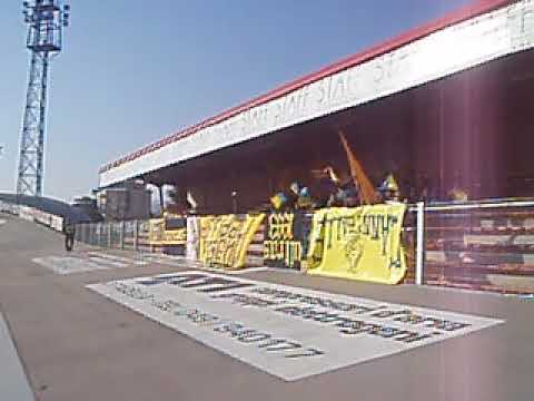 Bassano del Grappa - Pergocrema 2005/2006 ultras Crema in trasferta - coro diffidati settore ospiti