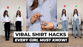 Top 5 SHIRT HACK Every Girl Must Know😱😱|Tiktok Viral Hack|