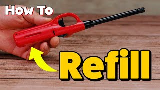 How To Refill Utility BBQ Grill Lighter Easy Simple