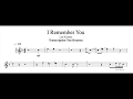 Lee Konitz "I Remember You" Transcription
