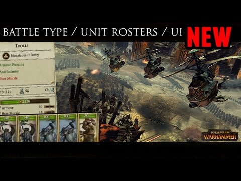 Total War: Warhammer - Massive Gameplay Reveal (Part 1: Battle Types/ Unit Rosters/ UI)