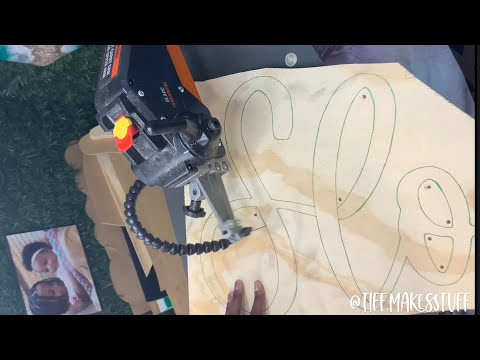 ASMR Scroll Saw Cutout 014: Sloane
