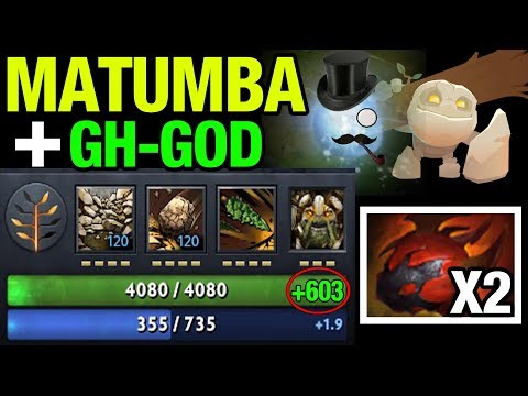 DOUBLE TARRASQUE EFFECT!! - MATUMBA(TINY) AND GH-GOD(IO) INSANE TEAMPLAY - Dota 2