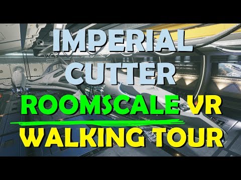 Elite Dangerous Imperial Cutter interior and full VR 'spacelegs' experience - HTC VIVE