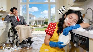 CEO fingió discapacidad X probar a esposa rural;pero la encontró dormida junto al fregadero,¡se amó!