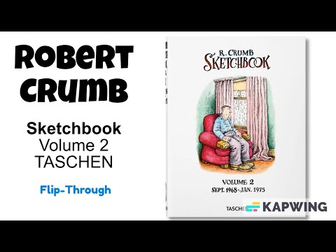 ART BOOK, Robert Crumb "Sketchbook, Volume 2, TASCHEN"
