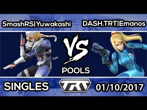 TRT LATAM 2017 - SmashRS | Yuwakashi (Sheik) x DASH.TRT | Emanos (ZSS, Bayonetta) - Pools