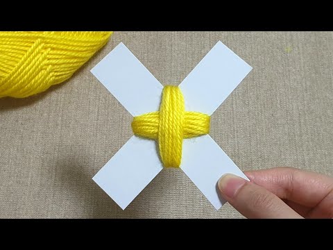 Awesome Flower Craft Ideas with Woolen - Hand Embroidery Trick - Sewing Hack - Easy Wool Flower