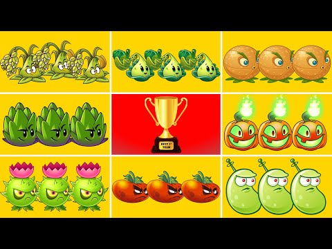 PLANTS TOURNAMENT | 8 BEST PLANTS *3 | WHO WILL WIN | PvZ 2 | TEAM PLANT vs TEAM PLANT