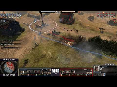CoH2 World Champs Round 2  - Aimstrong vs. CreativeName Game 3 - Time for the comeback?