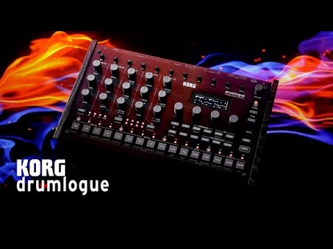 Korg Drumlogue:  New Hybrid Drum Machine - First Look- Just Sounds
