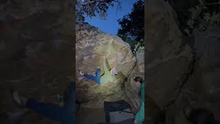 Video thumbnail of Name Plate, V4. Red Rocks