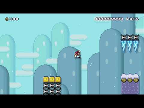 Icicle dash!! by Giando - Super Mario Maker 2 - No Commentary 1bv
