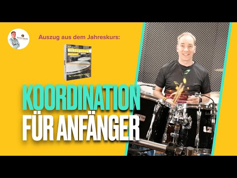 Koordinationsübung - wichtige Übungen für Schlagzeug Anfänger - Online Lesson mit Rudi