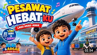 Download lagu Pesawat Hebat Ku! | Lagu Anak Indonesia Terbaru | Belajar Pesawat Terbang mp3
