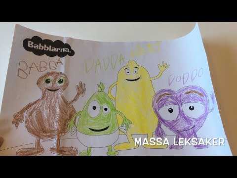 Färglägg Babblarna - Färger för Barn