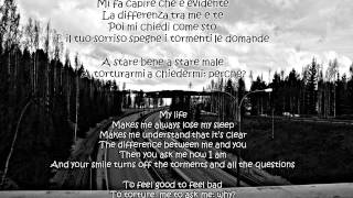 Tiziano Ferro - La differenza tra me e te w/lyrics + english translation