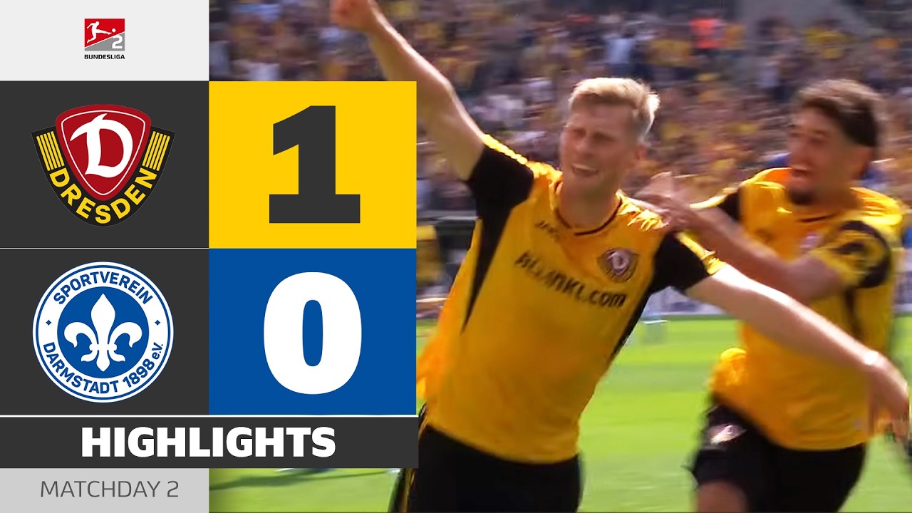 Dynamo Dresden - Darmstadt 98 | Highlights | Matchday 2 – Bundesliga 2